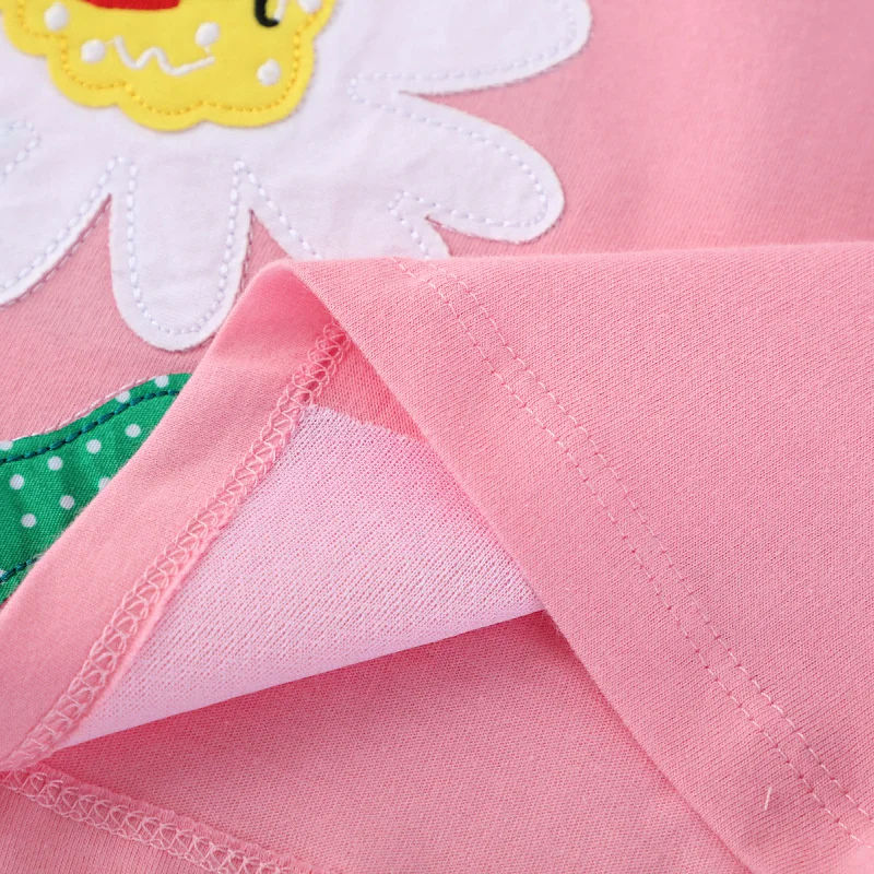 Jumping Meters 2-7T 100% Cotton Animals Summer Party Girls Dresses Embroidery Princess Birthday Wedding Baby Frocks Costume - Image 5
