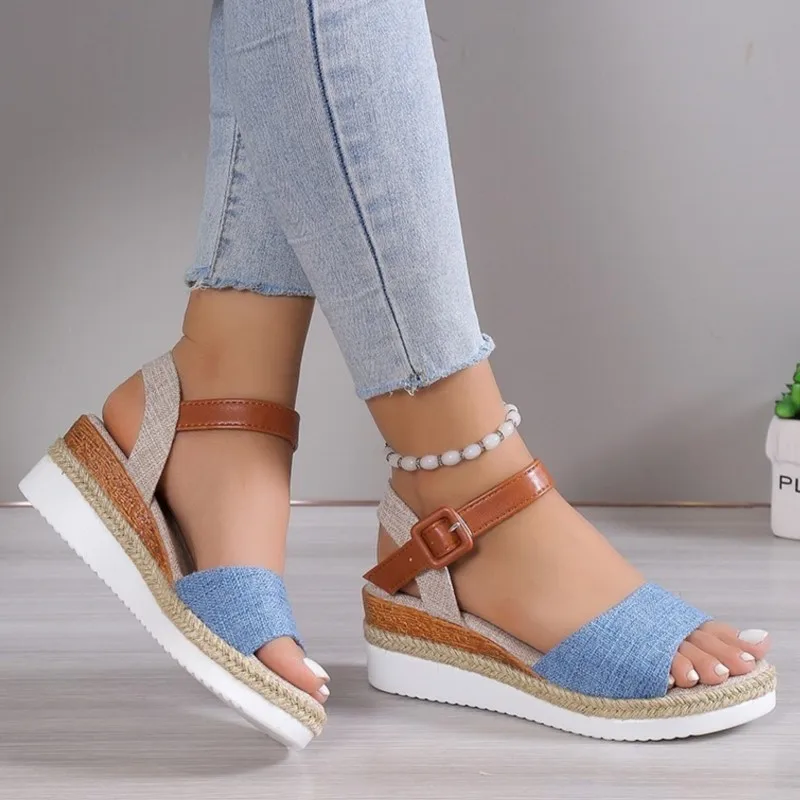 Sandals Women Shoes Summer Casual Women Shoe Outdoor Walking Shoes Wedge Ladies Shoes Soft Footwear Sandal Women Female - Image 5