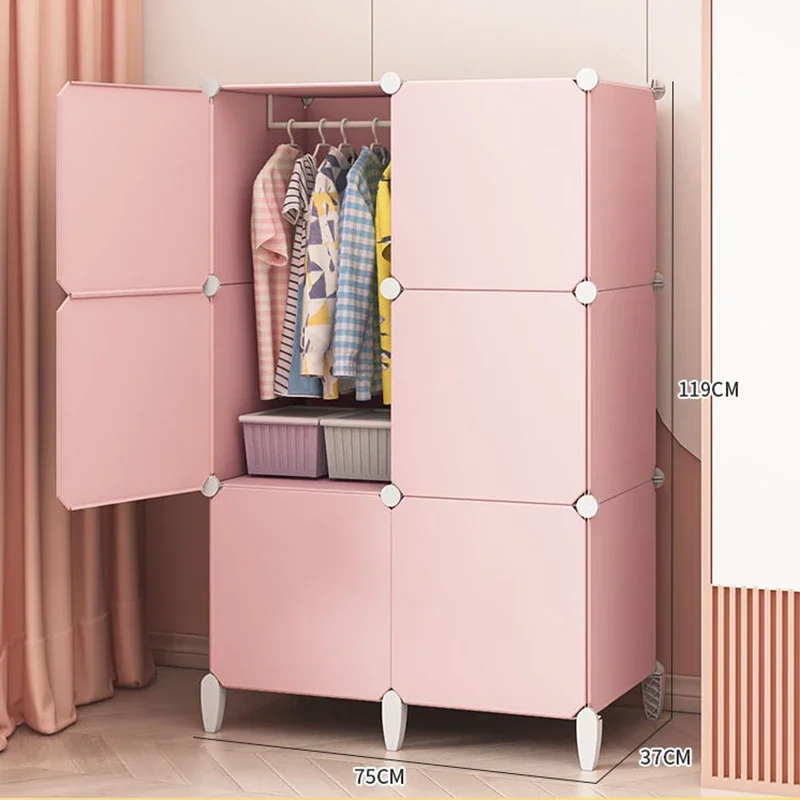 Modular Minimalist Wardrobe Space Saving Fabric Display Nordic Modern Wardrobe Living Room Baby Plastic Ropero Salon Furniture - Image 4