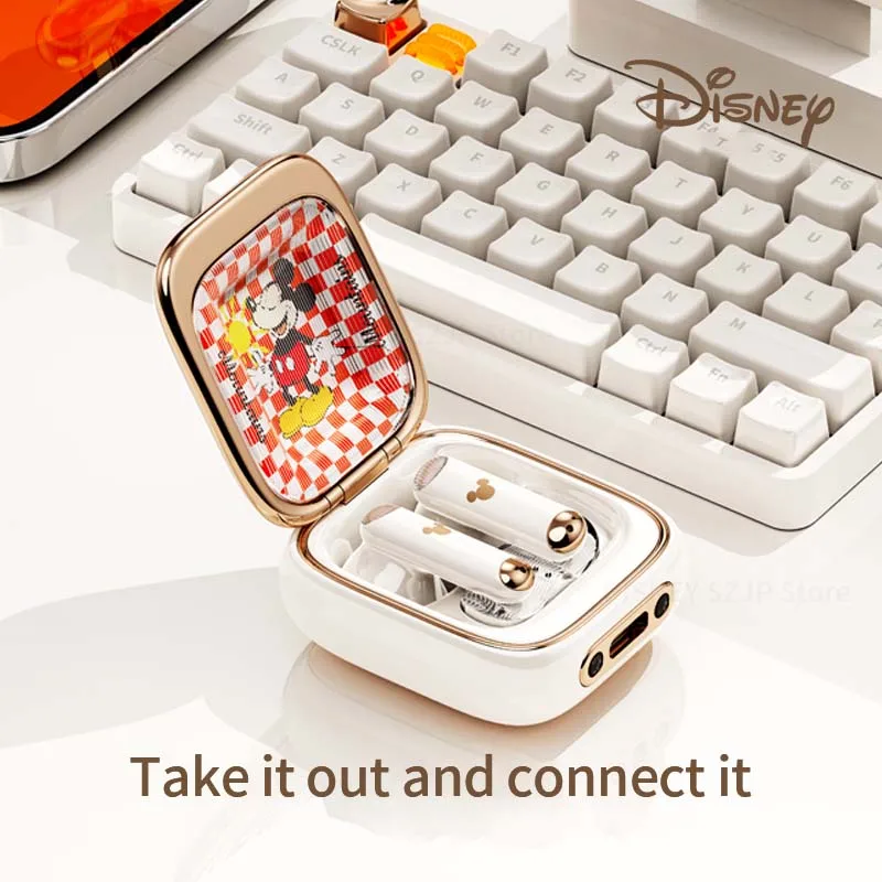 Disney Q7 Mickey Minnie Bluetooth Earphones HIFI Sound Wireless in-ear Sports Waterproof Headset Long Standby Noise Reduction - Image 4