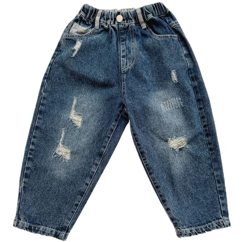 Boys Jean Pants Long Trousers Cotton 2024 Loose Spring Autumn Baby's Kids Pants Teenagers Outwear Children's Clothing - Image 6