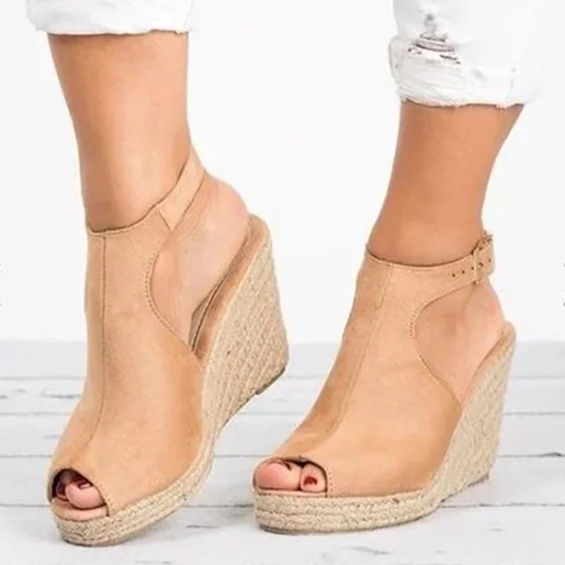 Platform Sandals Woman Wedges Summer Women's Shoes 2024 Dress Slides Gladiator Mules Espadrilles Elegant Luxury Fashion Medical - Image 5