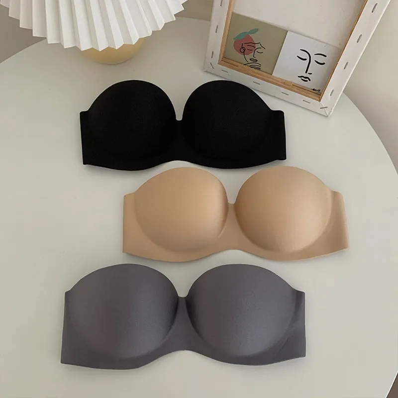 Women's Sexy Strapless Bra Push Up Padded Bras Female Underwear Seamless Invisible Bralette Without Straps Ladies Lingerie Bras - Image 3
