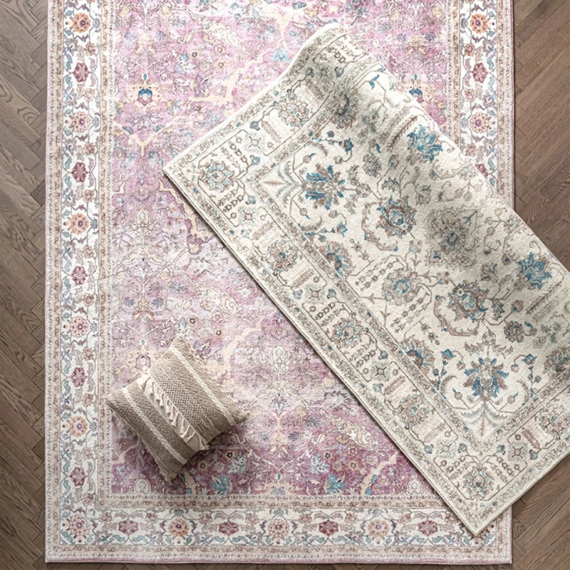 Carpet for Living Room Bohemian Retro Bedroom Plush Rug Home Decoration Luxury Cloakroom Fluffy Mat ковер Tapis Salon 러그 Tapete - Image 4