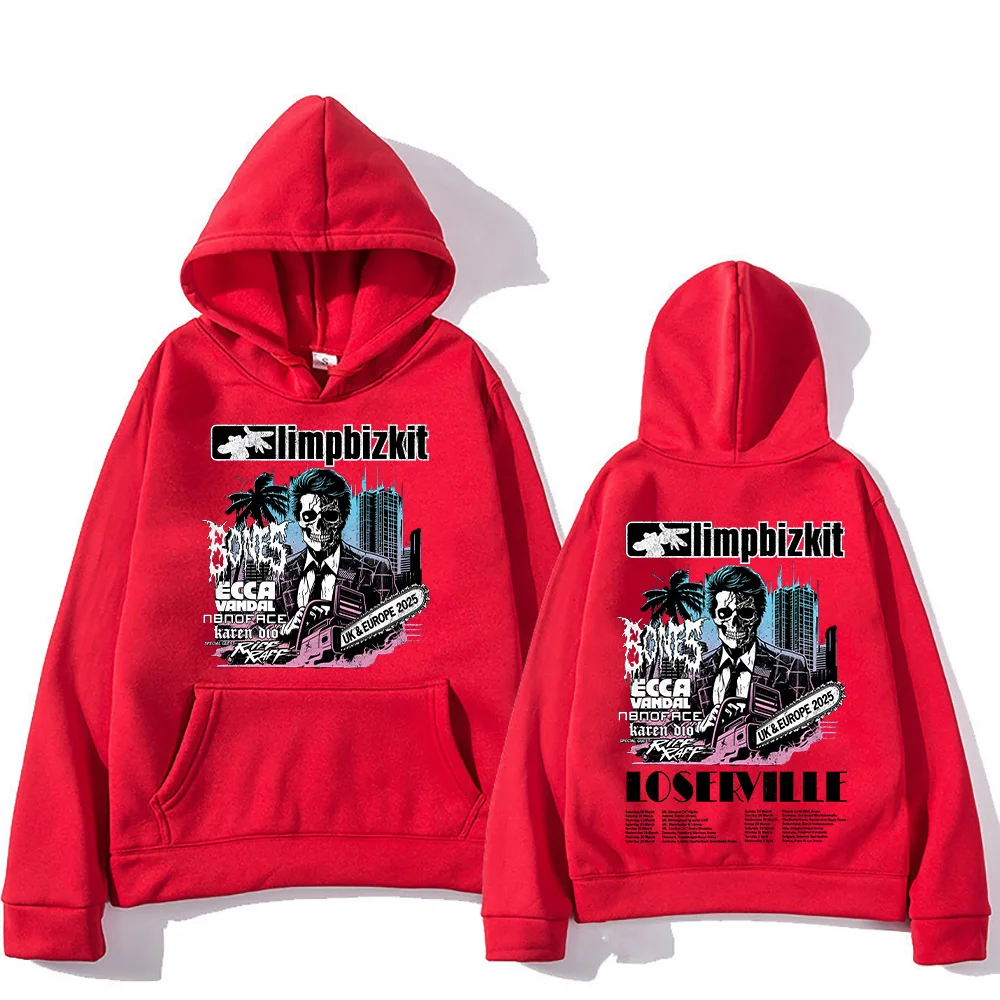 Limp Bizkit Pullovers UK and Europe Tour Graphic Printing Sweatshirts Men Women Oversized Clothing High Street Casual Pullovers - Image 5