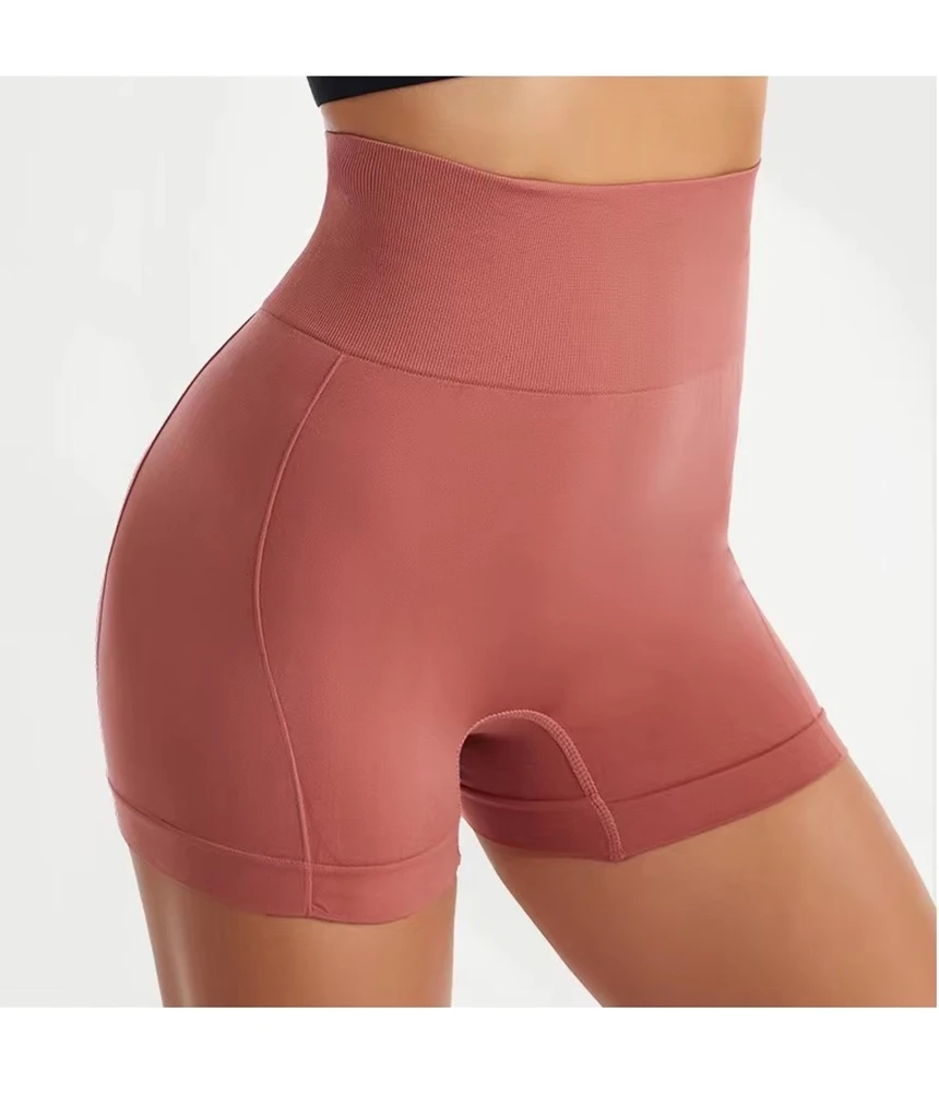 2023 Women High Waist Workout Yoga Shorts Seamless Fitness Scrunch Butt Running Sports Leggings Shapewear Training Pants - Image 2