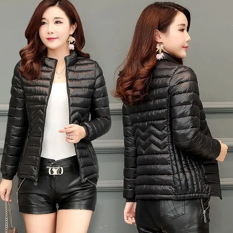 Women Parkas Winter Jacket Down Cotton Jacket Warm Korean Casual Lightweight Solid Color Parka 2023 New Female Snow Coat Outwear - Image 3