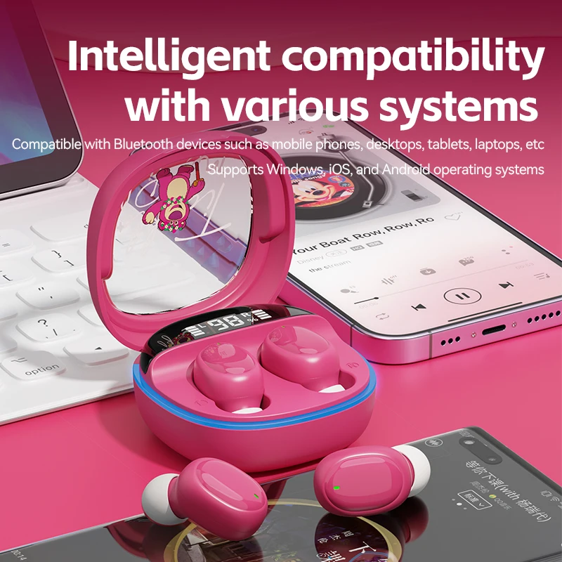 Disney M41 Bluetooth Wireless Headphones with High-Definition Sound Quality, Noise Cancelling Music Headset with Super Long Batt - Image 3