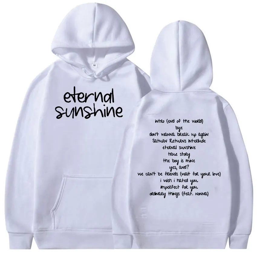 Ariana Grande Eternal Sunshine 2024 New Album Hoodie Men Women Casual Fashion Pullover Oversized Sweatshirts Hip Hop Streetwear - Image 2