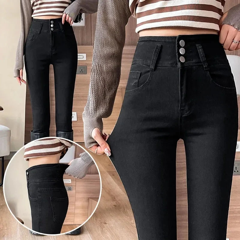 High Waist Women's Ankle-length Pencil Jeans Spring Fall Skinny Vaqueros Korean New Streetwear Denim Pant Stretch Kot Pantalones - Image 4