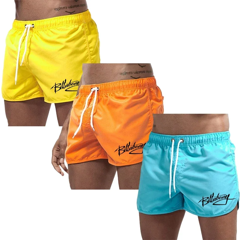 3 Pack Mens Board Shorts High Quality Breathable Quick Dry Beach Shorts Male Daily Sport Fitness Cycling Shorts 3 in 1 Package - Image 3