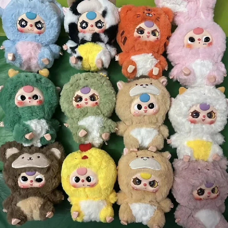 12 Chinese Zodiac Series Baby Three Plush Blind Box Toys Anime Figures Kawaii Dolls Mystery Box Cajas Misteriosas For Girls - Image 2