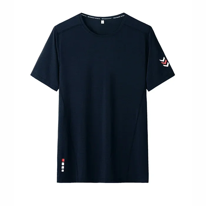 Summer T-shirt for Men Plus Size 1XL-7XL Sport Quick Drying Fitness Running Tees Round Neck Short Sleeve Tops 110-175kg - Image 5