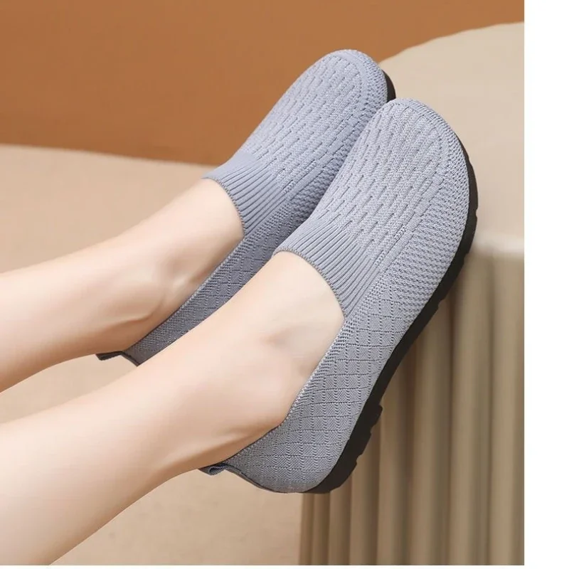 New mesh socks, women's breathable and lightweight flat shoes, women's Loafers, breathable sports shoes women's Zapatillas Mujer - Image 5