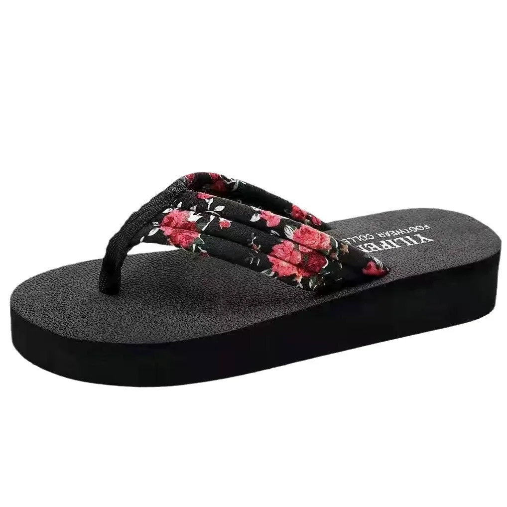 Summer Retro Flip Flops Women Outside Flat Beach Shoes Sandals Shoes for Ladies Slippers Slide Indoor House Pantuflas Mujer - Image 5
