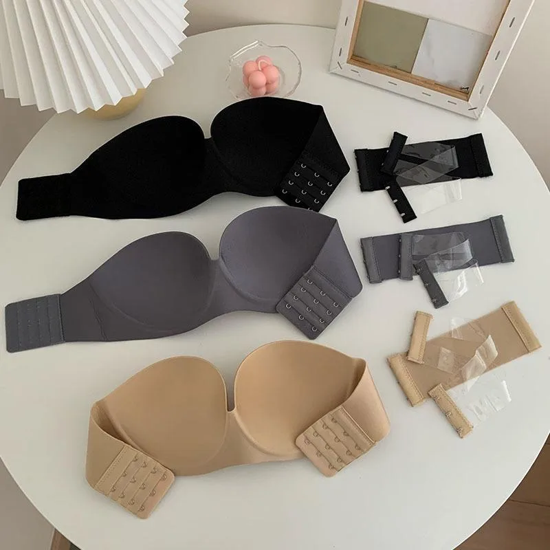 Women's Sexy Strapless Bra Push Up Padded Bras Female Underwear Seamless Invisible Bralette Without Straps Ladies Lingerie Bras - Image 4