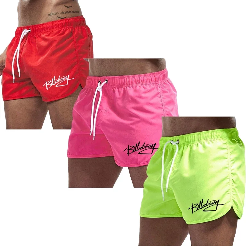 3 Pack Mens Board Shorts High Quality Breathable Quick Dry Beach Shorts Male Daily Sport Fitness Cycling Shorts 3 in 1 Package - Image 2