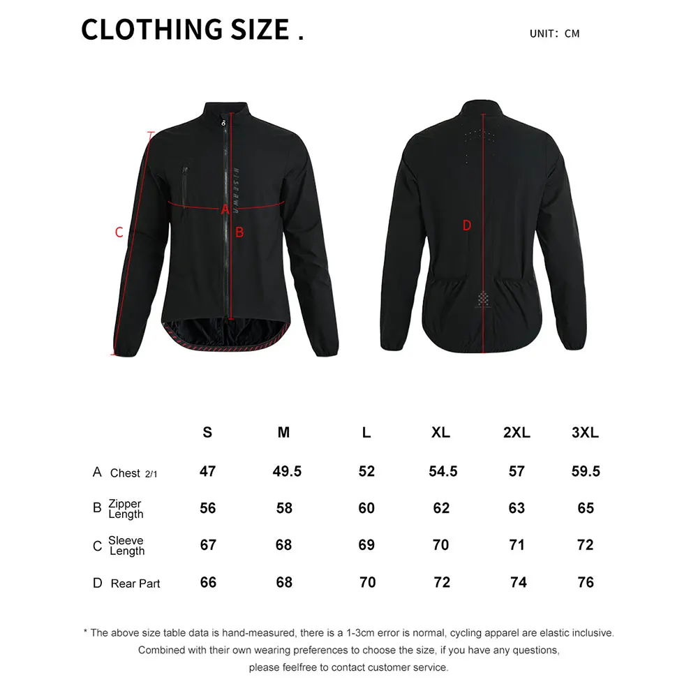 HISERWA Men Cycling Jacket Lightweight Waterproof Bicycle Windbreaker High Quality Quick Dry Cycling Raincoat MTB Bike Jersey - Image 6