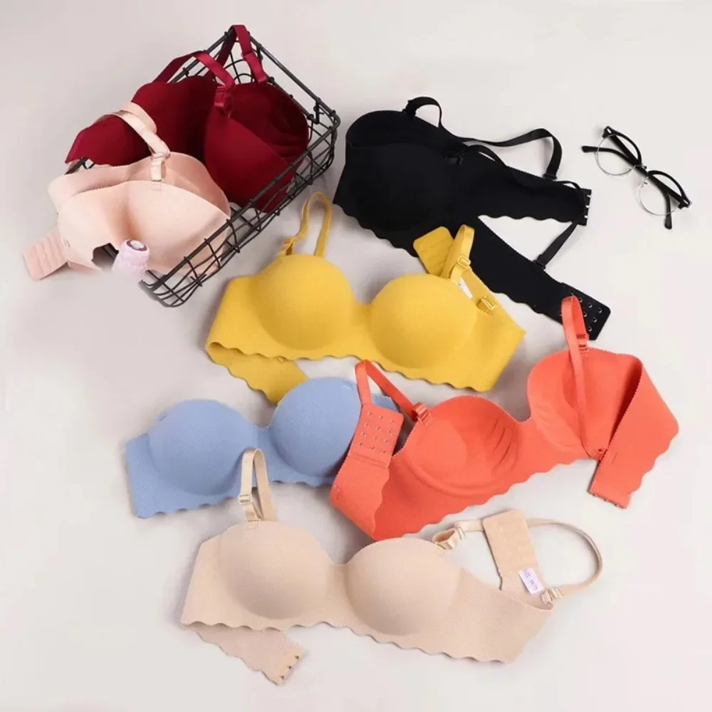 2025 Sexy Bras Women Solid Color Seamless Underwear Wireless Lingerie One-pieces Convertible Straps Brassiere Bra Women Lingerie - Image 4