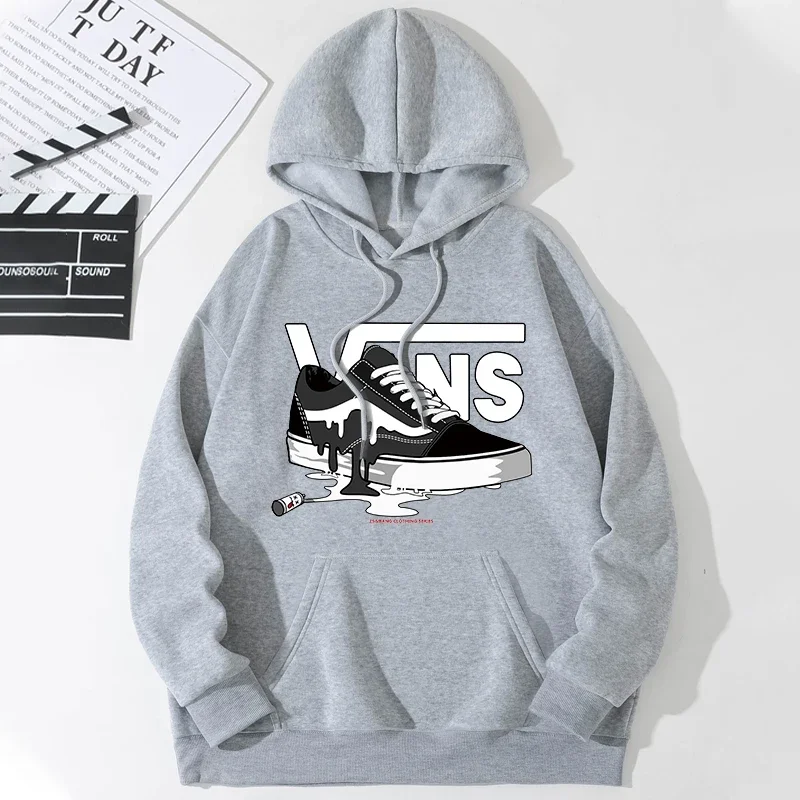 Exclusive Collab Fleece Hoodies Men Women Long Sleeve Sweaters Casual Hoodie Round Neck Sweatshirts Bottom Shirts Pullovers - Image 3