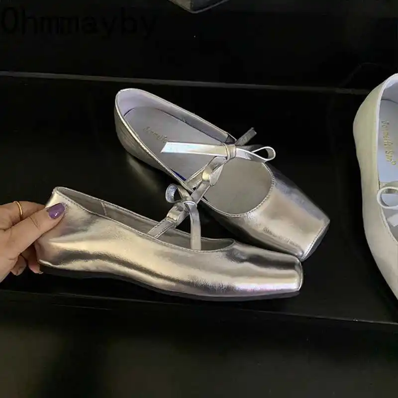 Designer Spring Flats Women's Ballet Shoes Comfort Soft Sole Shoes Outdoor Party Dress Female Slip On Shoes - Image 2