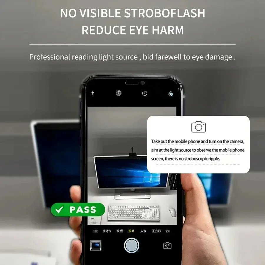 33cm 50cm Bar LED Desk Lamp USB PC Computer Monitor Screen Light Dimmable 3 Colors Hanging Table Lamp for Reading Study Work - Image 5