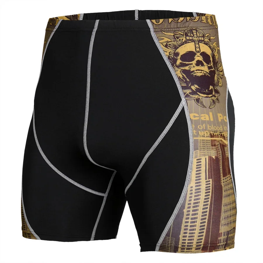 MMA Compression Shorts Running Tights Men's Gym Leggings Workout Sweatpants Training Jogging Fitness Quick Dry Short Pants - Image 5