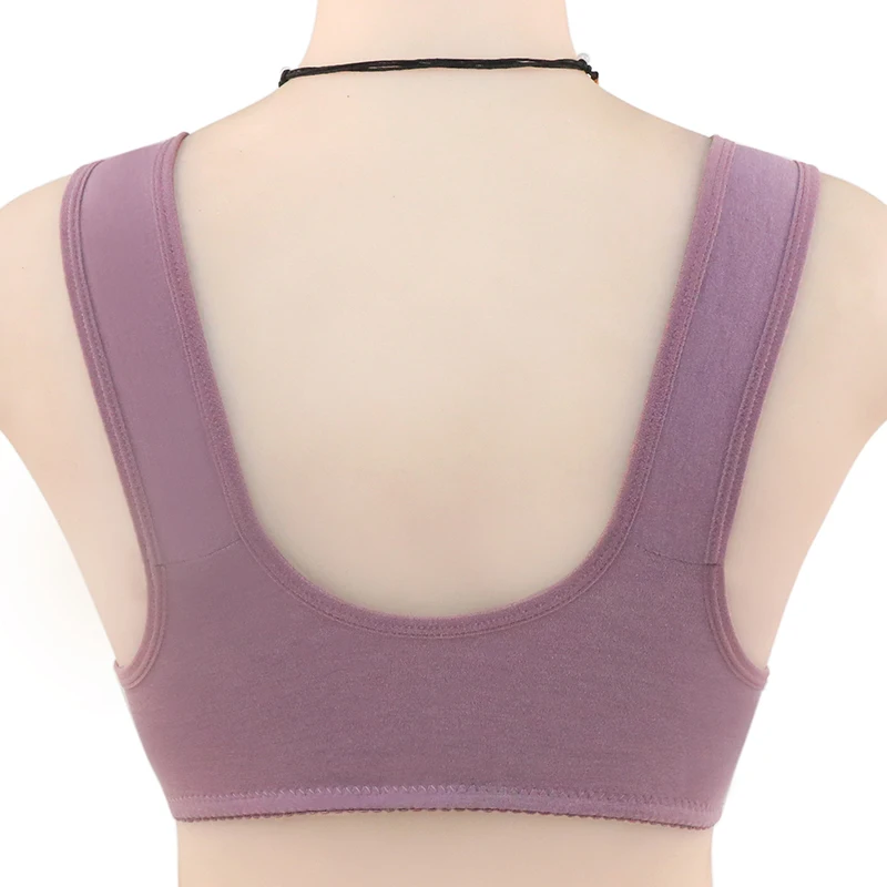Cool Summer Comfy Cotton Bras For Women Push Up Sexy Lace Backless Vest Lingerie 80BC 85BC 90BC 95BC 100BC 105BC 110BC 115BC Y01 - Image 2
