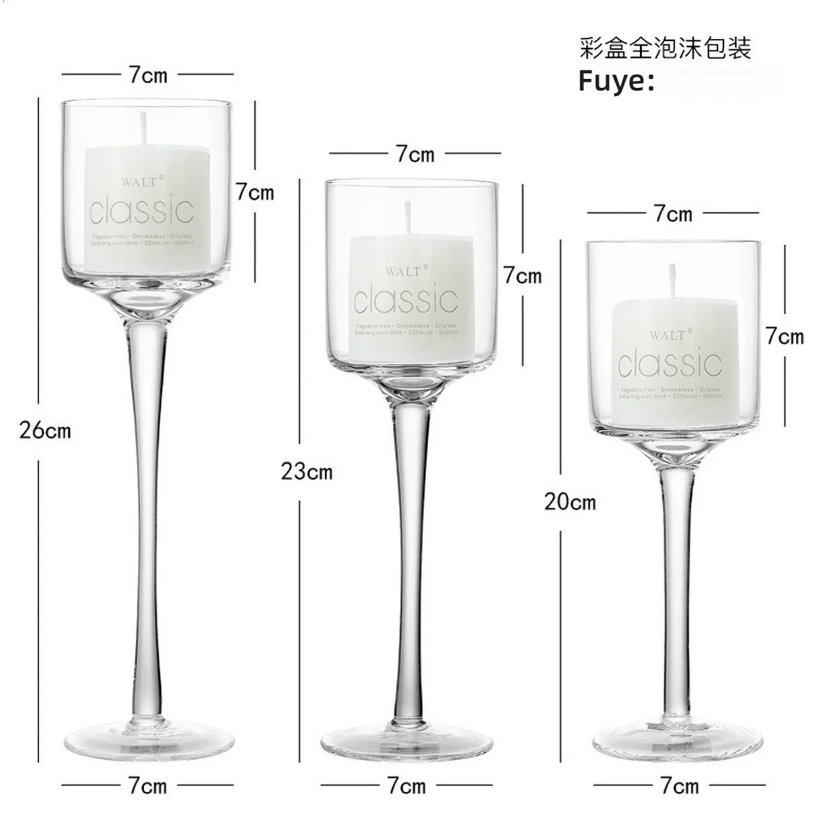 3PCS/SET Long Clear Glass Candle Stick Holder for Table Decor Transparent Candelabra for Home Party Decorative Accessories - Image 5