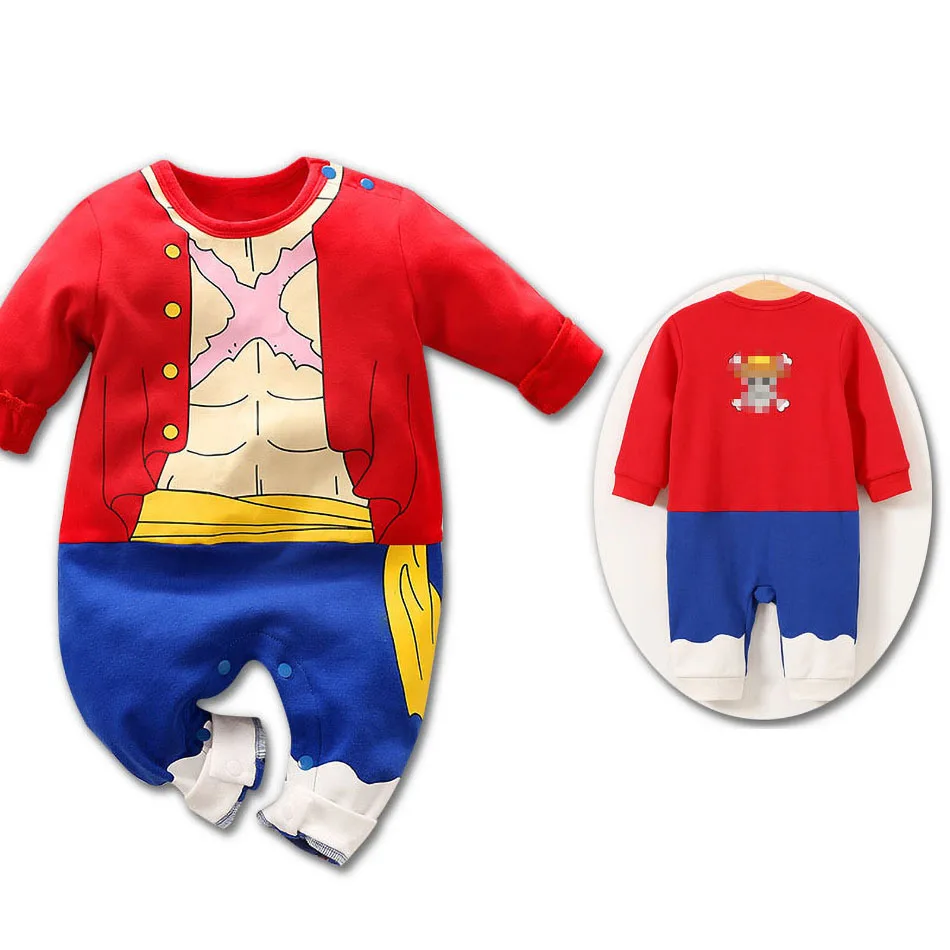 Newborn Halloween Costume Baby Boy Girl Clothes Infant Kids Anime Cosplay Kyuubi Akatsuki Luffy Romper Toddler Jumpsuit 0-18M - Image 6