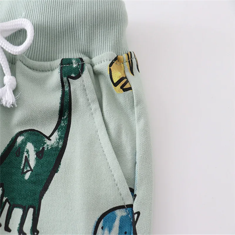 Jumping Meters 2-7T Summer Boys Shorts Dinosaurs Print Drawstring Baby Boys Girls Short Pants Animals Children's Kids Trousers - Image 4