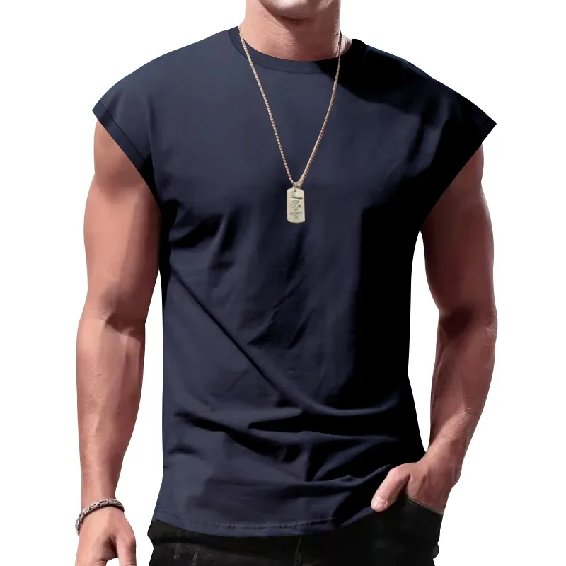 UETEEY Bodybuilding Sports Tank Tops Men Gyms Fitness Workout Sleeveless T Shirt Male Summer Loose Undershirt Running Man Vests - Image 2