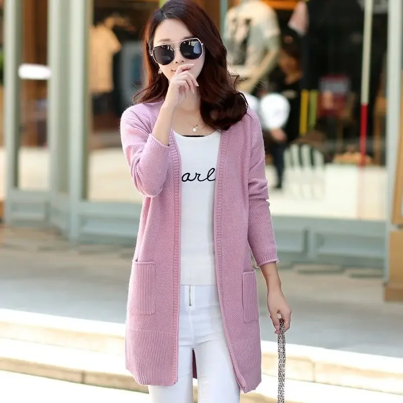 Woman Sweaters Cardigan Autumn Winter Sweater Cardigan Loose Outer Wear Sweater Autumn Coat Sueters De Mujer - Image 4