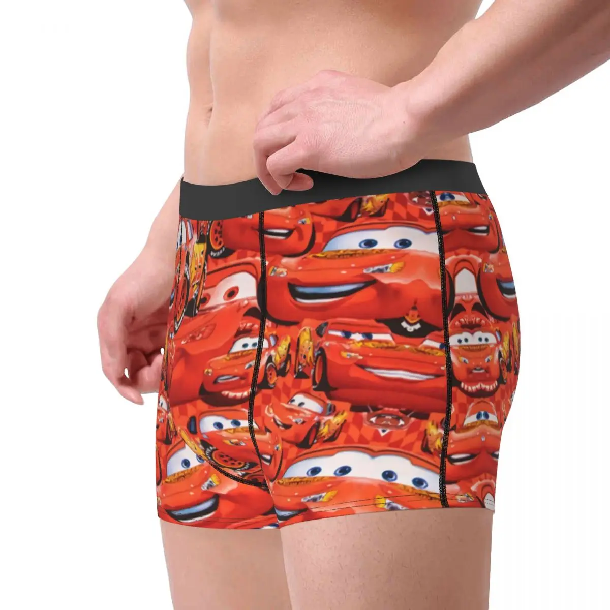 Custom Lightning McQueen Car Collage Boxers Shorts Men's Briefs Underwear Cool Underpants - Image 3