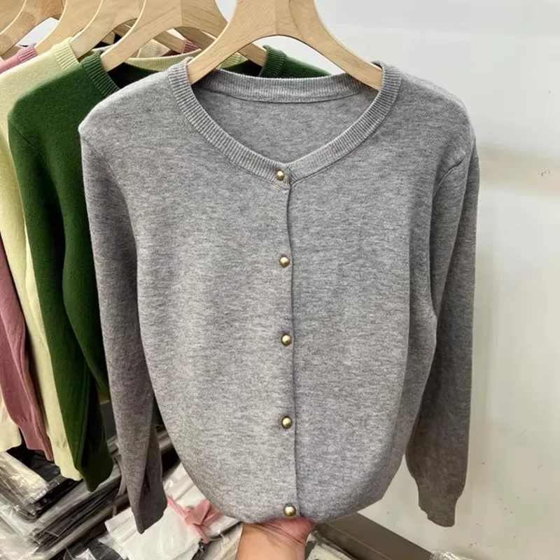Autumn Winter Long Sleeve Sweaters Women Cardigans O-Neck Knitted Women Sweater Women Tops Knitwear Clothing Fashion JJ01 - Image 3