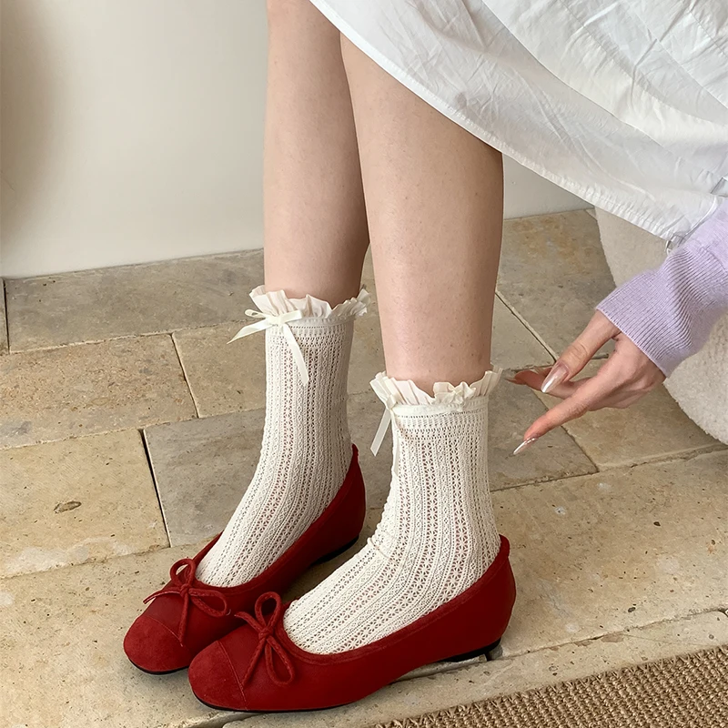 Spring Brand Women Flats Round Toe Shallow Slip On Ladies Casual Ballet Shoes Soft Sole Eelgant Dress Shoes - Image 4