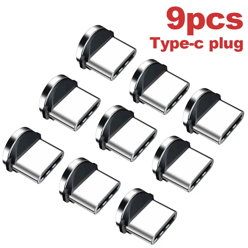 MVQF 9pcs Converter Charging Cable Adapter For Mobile Phone 360 Degree Rotation Magnetic Tips Replacement Parts Operate Durable - Image 6