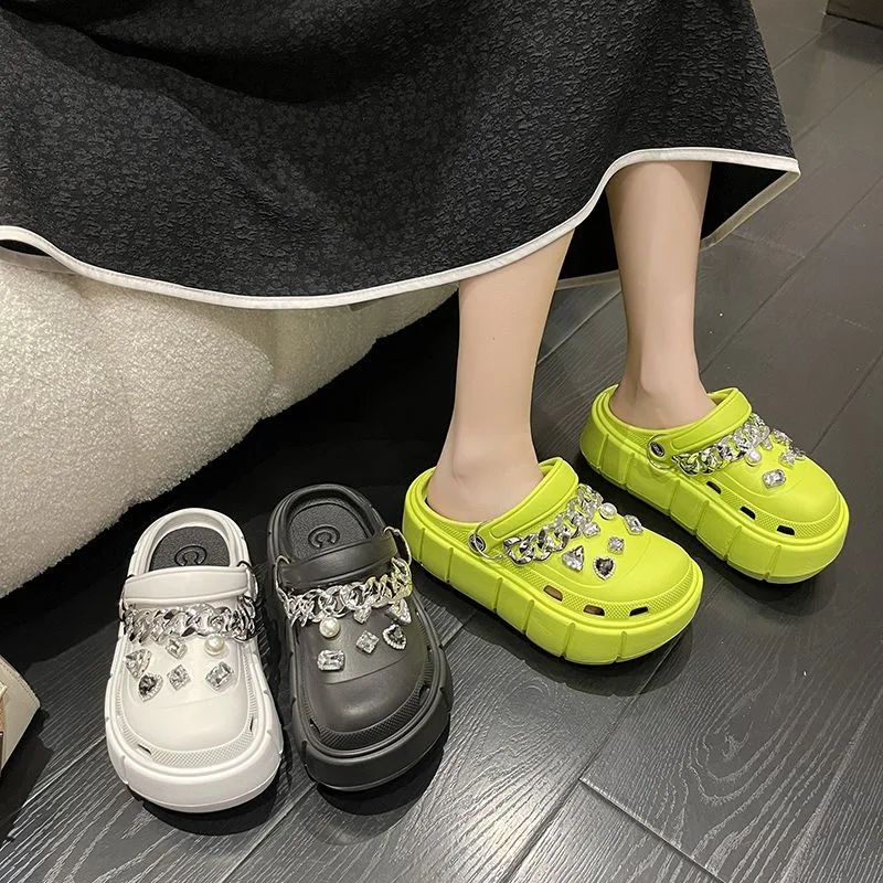 Summer Women Slippers Platform Clogs Outdoor Garden Shoes Female Pool Sandals Bathroom Flip Flops Mules Ladies Beach Slides - Image 6