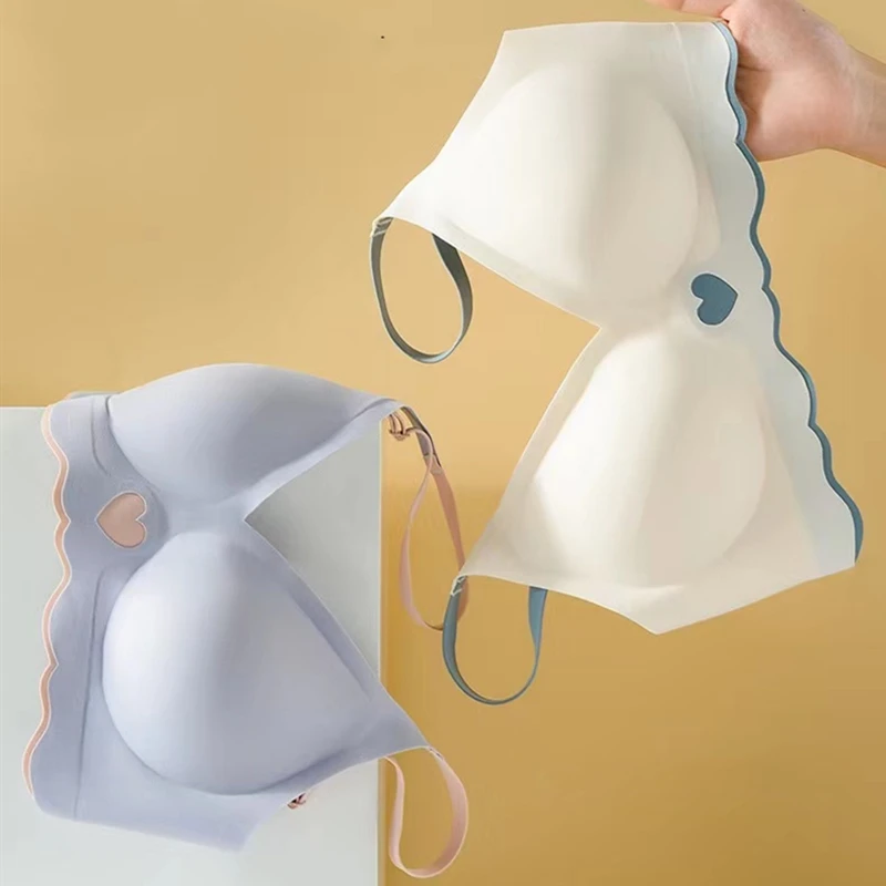 Top Non-marking Women's Bra Without Steel Ring Gathering Anti-sagging Comfortable And Small Women's Underwear Thin Section - Image 6