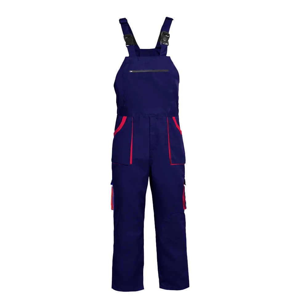 Bib Overalls Mens Women Work Clothing Plus Size Protective Coveralls Strap Jumpsuit Multi Pockets Uniform Sleeveless Cargo Pants - Image 6