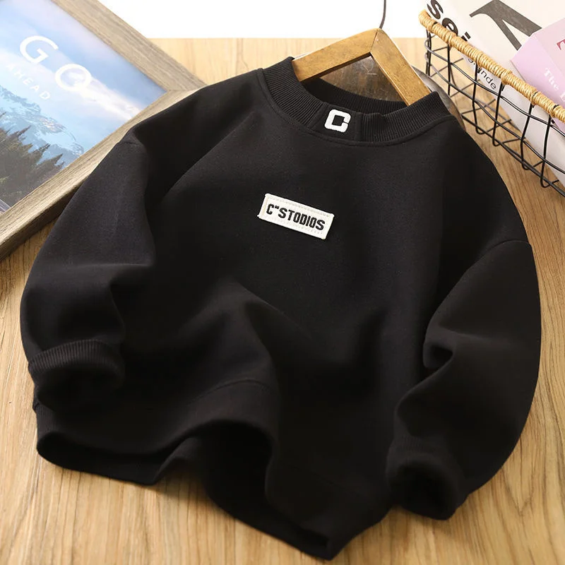 Boys Hoodies Sweatshirts Cotton Tops Outwear 2024 Orange Spring Autumn Kids Christmas Gift Teenagers Children's Clothing - Image 4