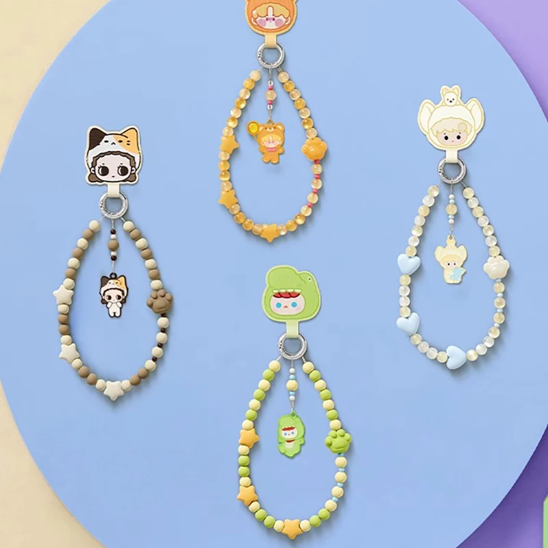 Cute Particle Nebula Pajama Party Series Flowing Pendant Mobile Phone Accessories Dimensional Girl Trend Peripheral Mystery Box - Image 6