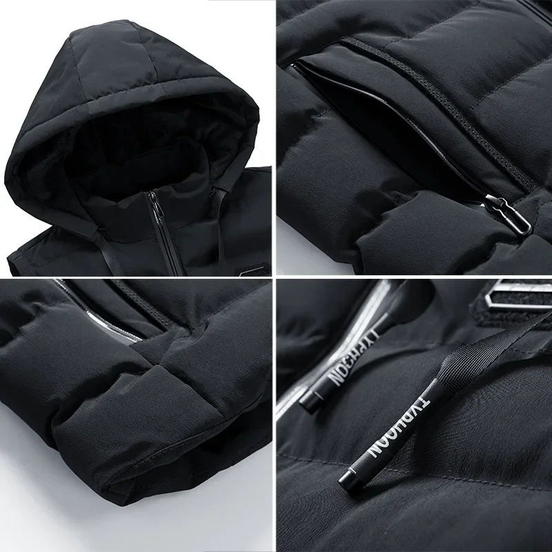 Vest Male Hooded Casual Loose Vest Jacket Mens New Autumn Warm Sleeveless Jacket Male Winter Casual Waistcoat Men Vest Plus Size - Image 6