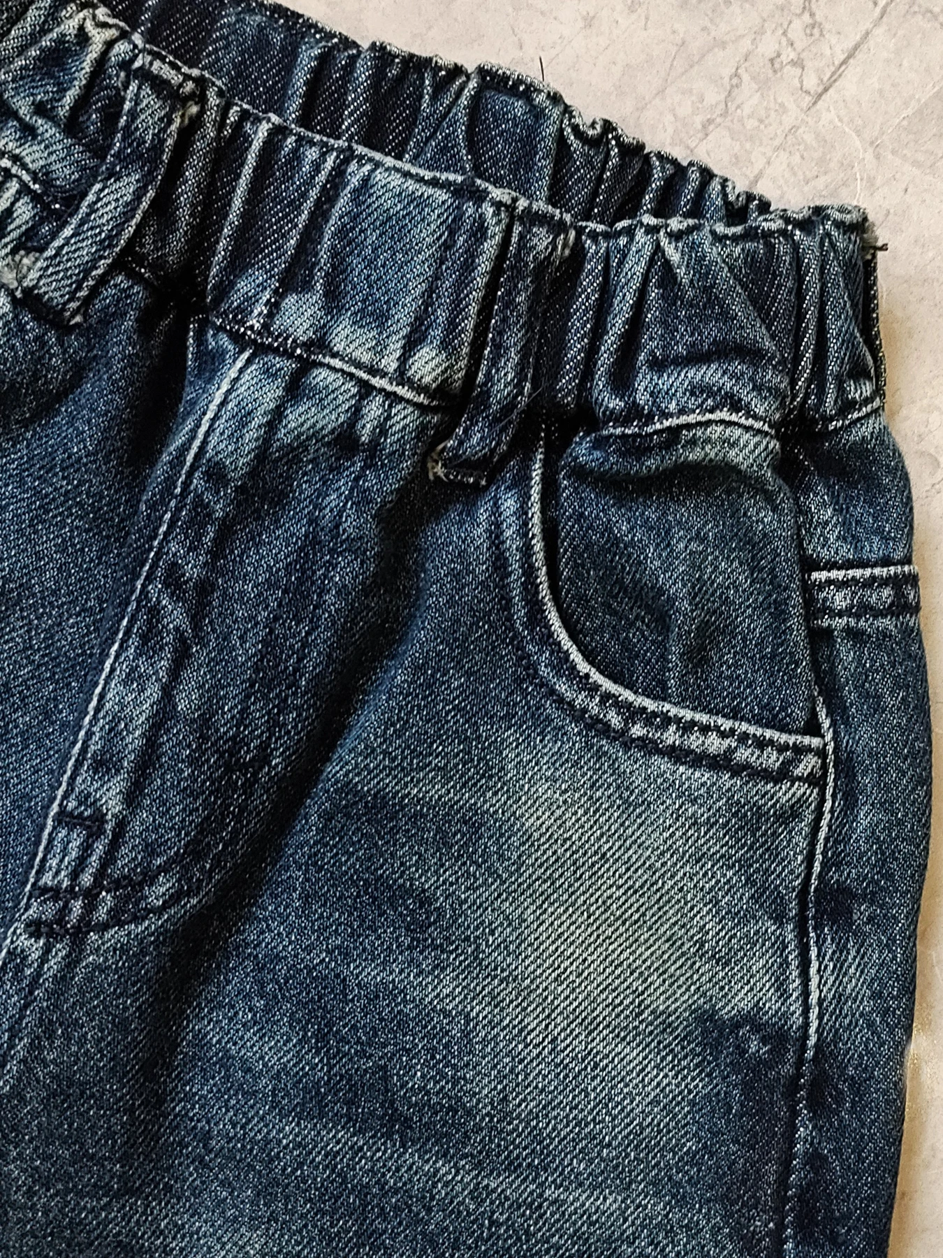 5169 5-14 years loose for strong boys jeans kids denim pants children trousers elastic waist - Image 3