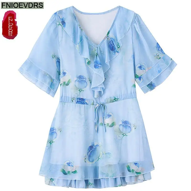 L-5XL Loose Clothes 2023 Women European Fashion Elegant Office Lady Work Ruffles Shirt Casual Tunic Peplum Tops And Blouses - Image 6