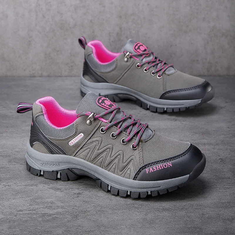Outdoor Women's Mountaineering Shoes New Anti Slip Walking Shoes Simple and Comfortable Sports Wholesale Tourism Running Shoes - Image 3