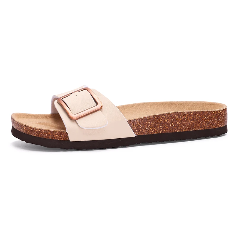Evshine Cork Footbed Flat Slippers Fashion Flip Flops Women Outdoor Beach Shoes With Arch Support Women's Summer Clogs Sandals - Image 4