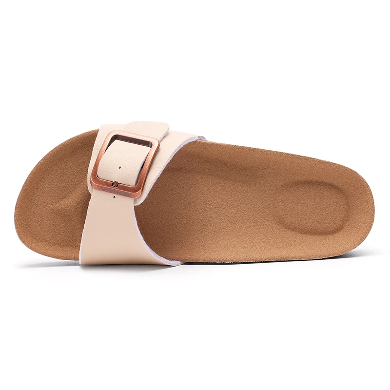 Evshine Cork Footbed Flat Slippers Fashion Flip Flops Women Outdoor Beach Shoes With Arch Support Women's Summer Clogs Sandals - Image 5
