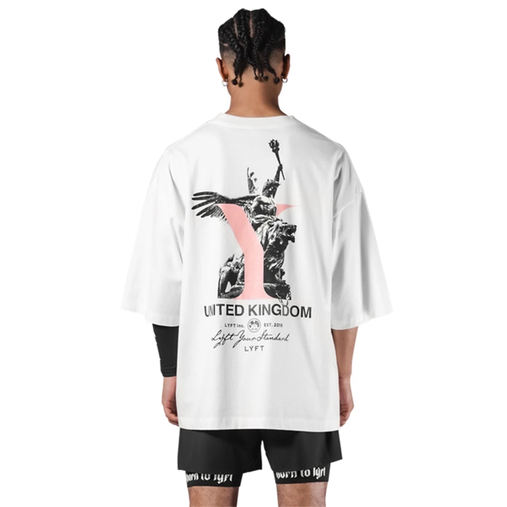 LYFT 2024 Summer Sports T Shirts Men Outdoor Fitness Training T-shirt Fashion Trend Cotton Elastic Running Short sleeved Gym Tee - Image 6