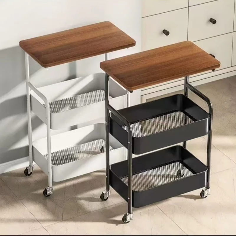 Double Coffee Table Storage with Small Table Movable Living Room - Image 4